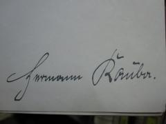 G45 / 1816 (Kauba, Hermann), Von Hand: Autogramm, Name; 'Herrmann Kauba'. 