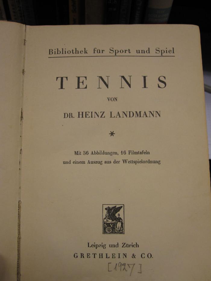 Tx 901: Tennis (1927)