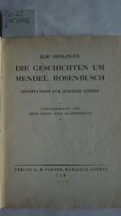 Cw 25: Die Geschichte um Mendel Rosenbusch : Erzählungen für jüdische Kinder (1929)