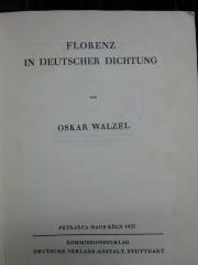 Cc 180: Florenz in deutscher Dichtung (1937)