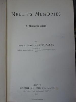 Cq 1714 1901: Nellie's Memories (1901)