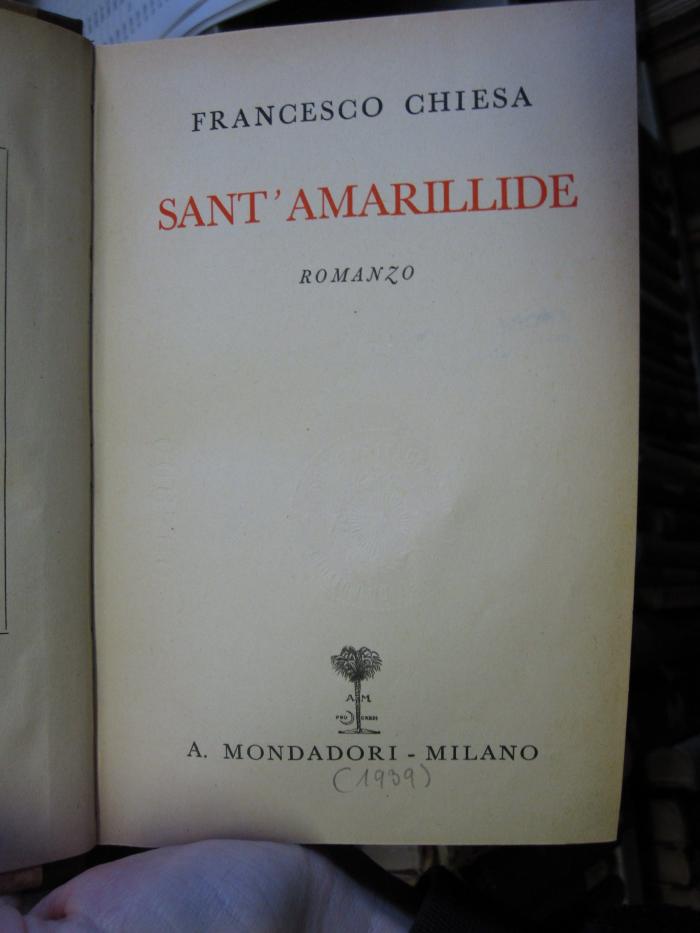 Ct 1484 b: Sant' Amarillide (1939)