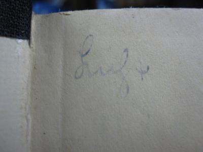 Au 357: Die Kaiserin : Anekdoten um Maria Theresia / Gesammelt, ausgew. u. neu erzählt von Egon Caesar Conte Corti (20.08.1940);G45 / 2548 (Luft, [?]), Von Hand: Autogramm, Name; 'Luft'. 