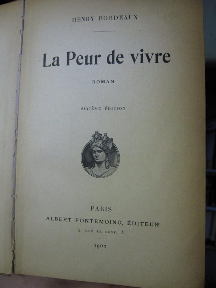 Ct 1455 f: La Peur de vivre (1902)