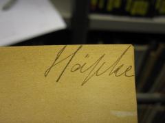 G45 / 3284 (Häpke, [?]), Von Hand: Autogramm; 'Häpke'. 