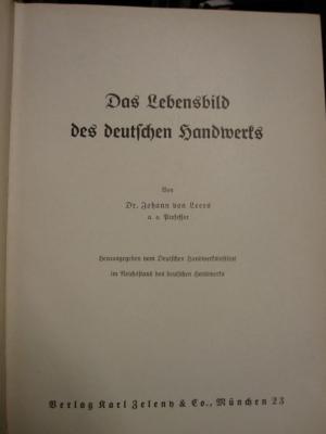 Mh 144: Das Lebendbild des deutschen Handwerks ([o.J.])