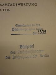 G45 / 2690 (Berlin. Stadtpräsident), Stempel: Name, Ortsangabe; 'Bücherei des Stadtpräsidenten der Reichshauptstadt Berlin'. 