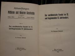 Mb 143: Der norddeutsche Handel im 12. und beginnenden 13. Jahrhundert (1910)