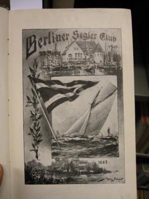 Tx 908: 25 Jahre Berliner Segler Club (1940)