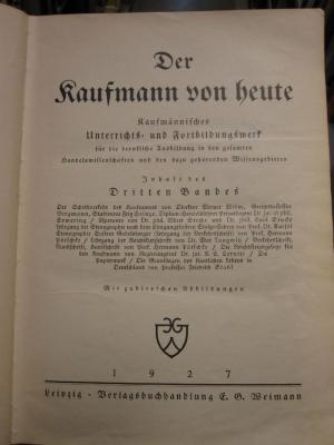 Me 406 f: Der Kaufmann von heute (1927)