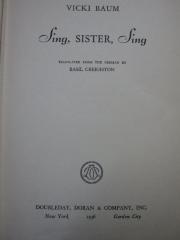 Cm 6040: Sing, Sister, Sing (1936)