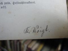 G46 / 8 (Voigt, K.), Von Hand: Autogramm; 'K. Voigt'. 