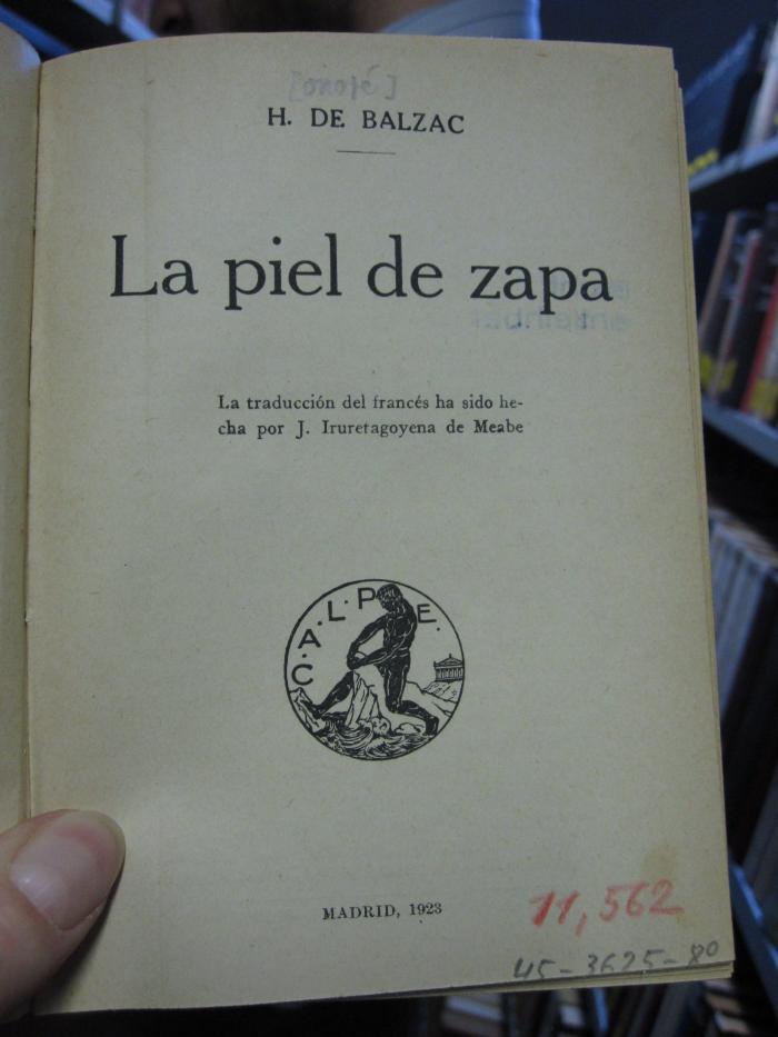 Ct 1527: La piel de zapa (1923)