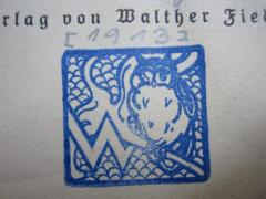 G46 / 1268 (Krüger, Elli), Stempel: Initiale, Abbildung; 'W'.  (Prototyp)