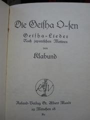 Co 142: Die Geisha O-sen (1918)