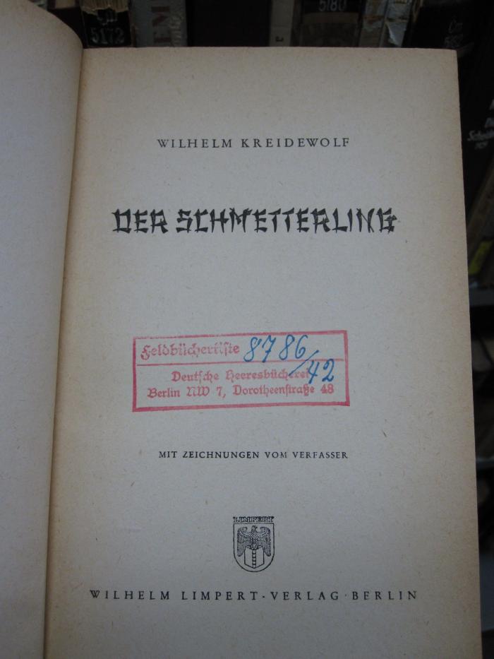 Cm 5307 2. Ex.: Der Schmetterling (1943)
