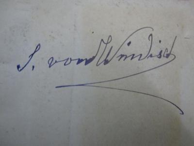 Cq 1779 1.2: A bankrupt heart (1894);G46 / 1947 (Windisch, S. von), Von Hand: Autogramm; 'S. von Windisch'. 