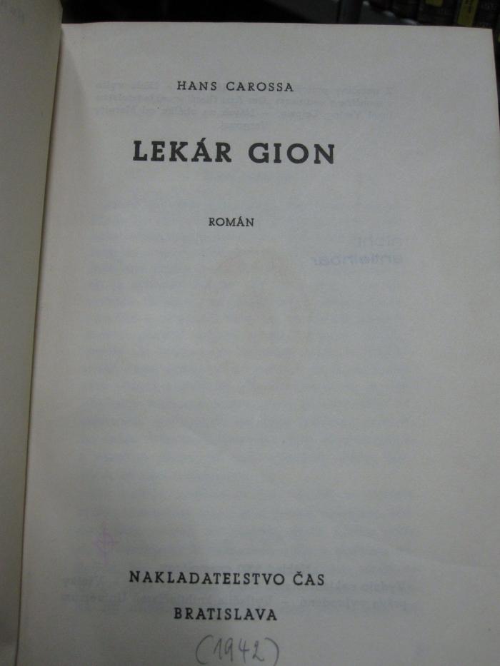 Cm 6139: Lekár Gion (1942)