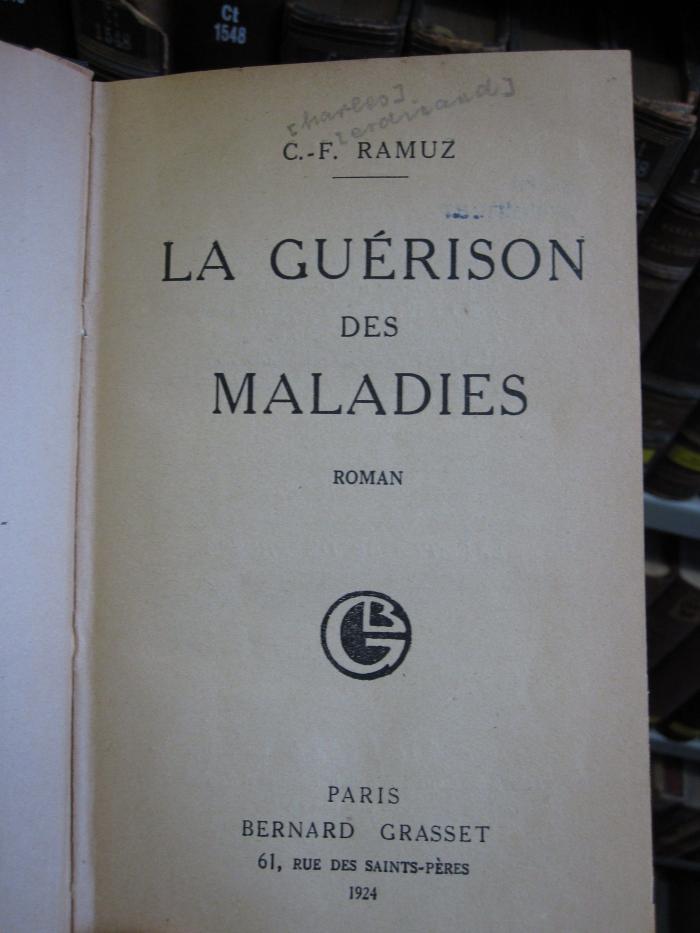 Ct 1543: La Guérison des Maladies (1924)