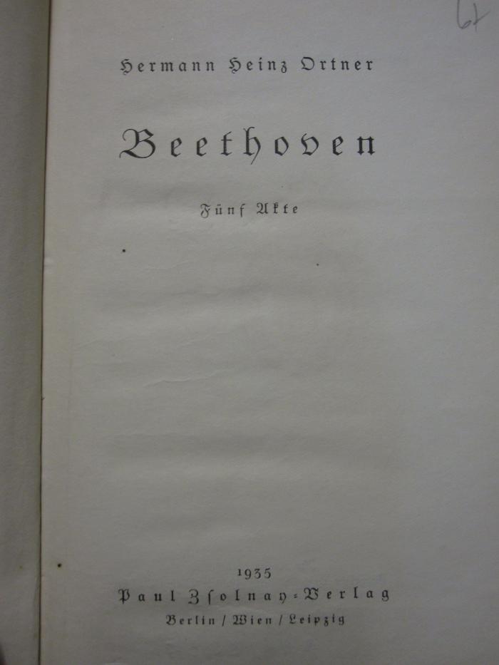 Cm 2439: Beethoven (1935)