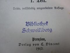 G46 / 3247 (Benediktinerabtei (Schweiklberg)), Stempel: Name, Ortsangabe; 'Bibliothek Schweiklberg'.  (Prototyp)