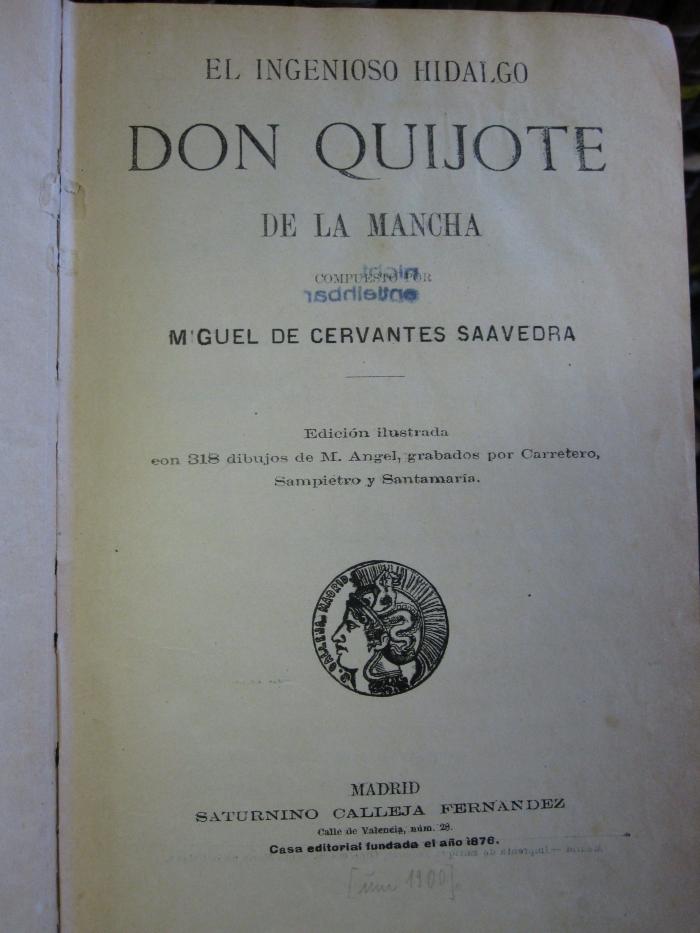 Ct 1570: Don Quijote de la Mancha ([1900])