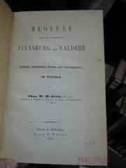 Cq 1806: Beovulf nebst den Fragmenten Finnsburg und Valdere (1867)