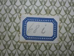 G46 / 3369 (St. Bonifatiuskloster Hünfeld. Bibliothek), Etikett: Signatur; '[68i]'. 
