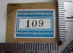 G46 / 3592 (Lazarus, Alfons), Etikett: Nummer; '109'.  (Prototyp)