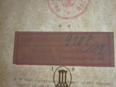 G46 / 3784 (Deutsche Heeresbücherei (Berlin)), Stempel; 'Feldbücherliste 9108/ 12 Deutsche Heeresbücherei Berlin NW 7, Dorotheenstraße 48'. 