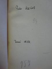 G46 / 3722 (Scheibert, Peter), Von Hand: Autogramm, Name, Datum; 'Peter Scheibert 
Juni 1937'. 