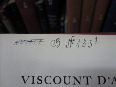 Ar 6 1, 2. Ex.: Von Spa (1920) bis Rapallo (1922) ([1929]);G46 / 1475 (Lettland. Gesandtschaft (Deutsches Reich)), Von Hand: Signatur; 'B № 133,1'. ;G46 / 1475 (Lettland. Gesandtschaft (Deutsches Reich)), Von Hand: Signatur; '№ 7222.'. 