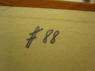 Cm 8111: Euphrosyne : Eine Geschichte aus Goethes Tagen (1925);K51 / 4097 (Kahn, Käthe), Von Hand: Exemplarnummer; '# 88'. 