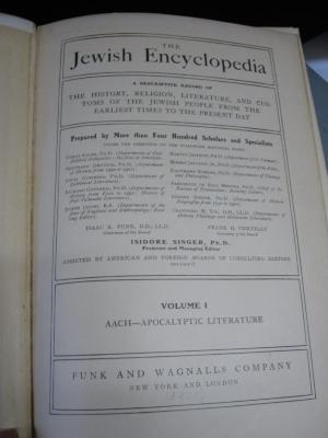 Ah 257 x1: The Jewish Encyclopedia : Vol. I Aach-Apocalyptic Literature (1901)