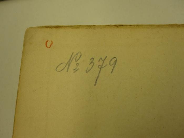 Cm 8120 1: Joseph Kerkhovens dritte Existenz ([1934]);51 / 4103 (Kahn, Käthe), Von Hand: Exemplarnummer; 'No 379'.  (Prototyp)
