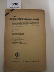  Das Zwangsvollstreckungsnotrecht nach der Verordnung vom 26. Mai 1933 / 24. Oktober 1934 und den ergänzenden Vorschriften - einschließlich des landwirtschaftlichen Vollstreckungsschutzes - nach dem Stande vom 1. November 1934 (1934)