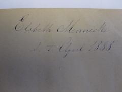 48 / 1812 (Mennicke, Elsbeth), Von Hand: Name, Autogramm, Datum; 'Elsbeth Mennicke d. 4. April 1888'. 