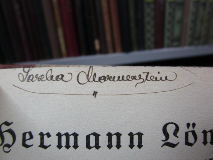 51 / 4096 (Marmerstein, Sascha), Von Hand: Autogramm, Name; 'Sascha Marmerstein'. 