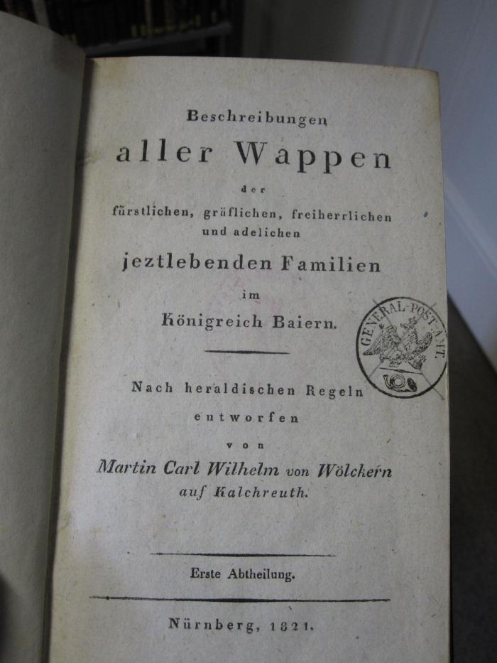 Aa 906 1-3: Beschreibung aller Wappen... (1821)
