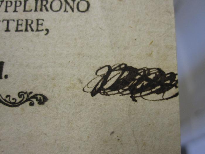 Aa 1425: Osservazioni Sulla Cronologia Degli Antichi ... (1737);G47 / 3623, Von Hand: Autogramm; 'S[....] ?'