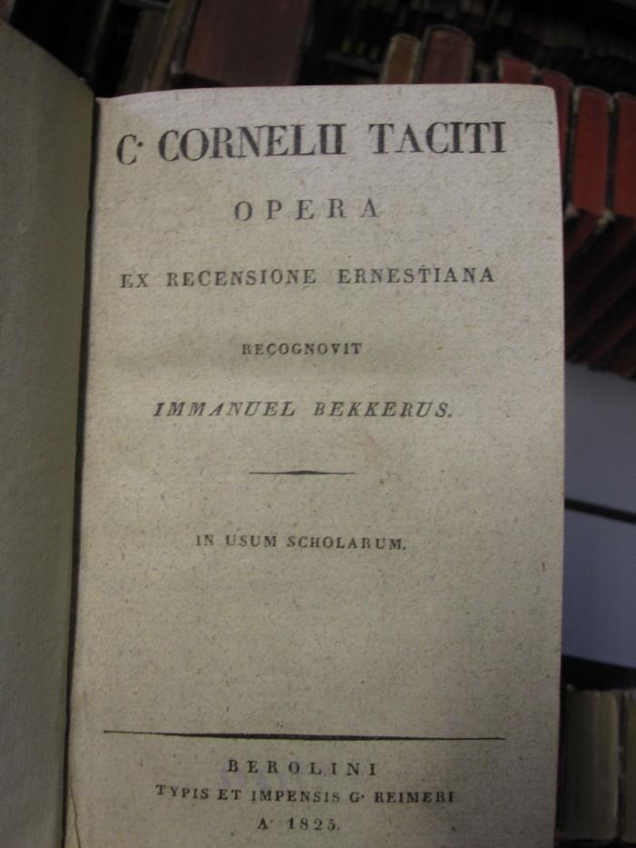 Aa 1546: Tacitus : Opera (1825)