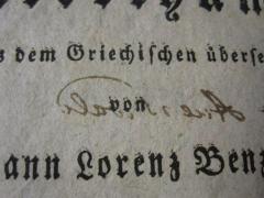 46 / 1824 (Auerswald, [?] v.), Von Hand: Autogramm, Name; 'Auerswald'. 