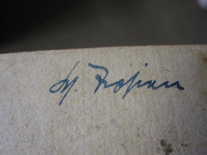 Ab 463 1: Römische Alterthümer (1771);46 / 1824 (Trosian[?], [?]), Von Hand: Autogramm, Name; 'Dr. Trosian [?]'. 