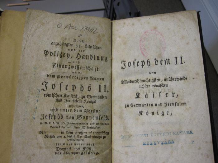 Aa 1902: Abhandlung von den Grundsätzen der Münzwissenschaft... (1770)