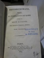 Ab 506 3: Histoire Romaine (1809)