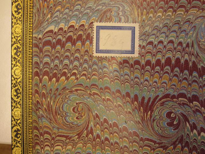 Od 120: Bibliographie Bresilienne Catalogue des ouvrages francais & latins (Relatifs au Brésil 1500-1889) (1898);G46II / 633 (St. Bonifatiuskloster Hünfeld. Bibliothek), Etikett: Signatur; '[98g]'. 