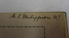 G47 / 2075 (Philippson, M. L.), Von Hand: Name, Autogramm; 'M. L. Philippson. U I.'. 