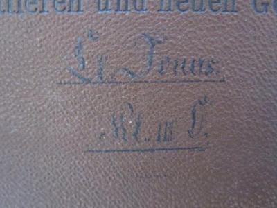 II 1961 af 1890: Historischer Schul-Atlas (1890);G47 / 706 (Jonas, Clara), Von Hand: Autogramm, Name, Nummer; 'Cl. Jonas Kl. III.O.'. 