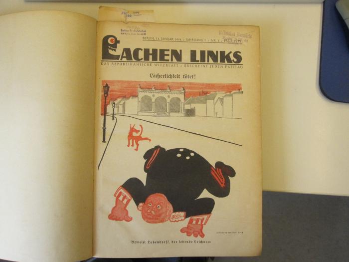 MB 14566 1924: Lachen Links : das Republikanische Witzblatt (1924)