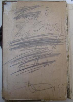  Lieder für vierstimmigen gemischten Chor (um 1920);- (Schmidt, Erich), Von Hand: Name, Autogramm, Nummer; 'Erich Schmidt U. II. a.'. ;- (Schwahn, R.), Von Hand: Autogramm, Name; 'R Schwahn'. 